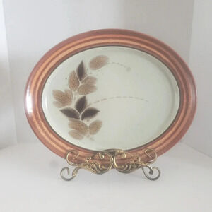 Franciscan Origin Stoneware  Handpainted Oval Serving Platter.